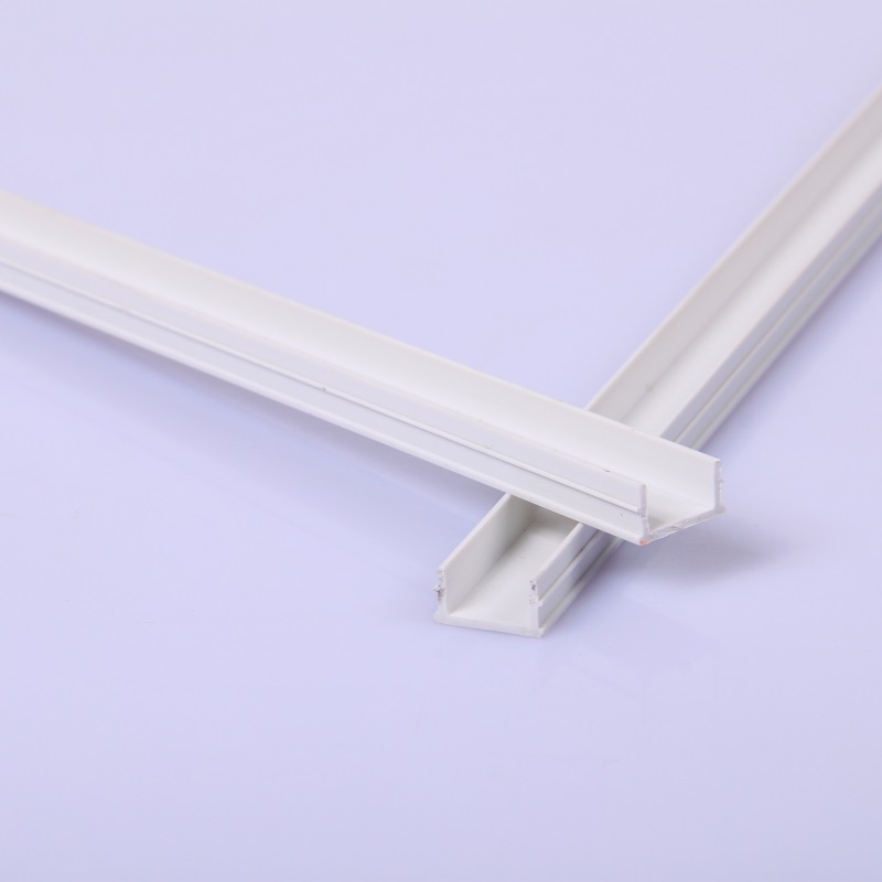 Tira de riel deslizante de plástico pvc canal de pvc en forma de U con precio bajo para piezas de cajones de ventana