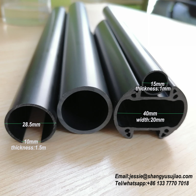 Tubos de plástico de clase industrial con tubos de PVC negros