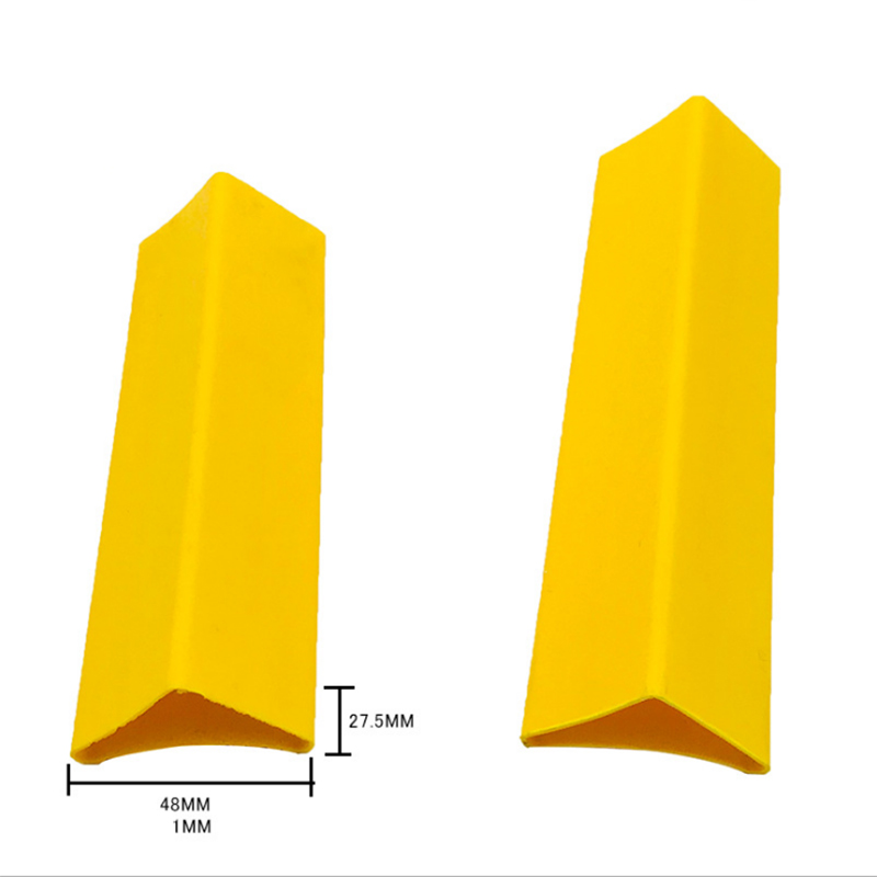 Tira de plástico de PVC extruido rígido, tira de soporte de capa de tubo, perfil triangular de PVC para soporte de cajones de gabinete