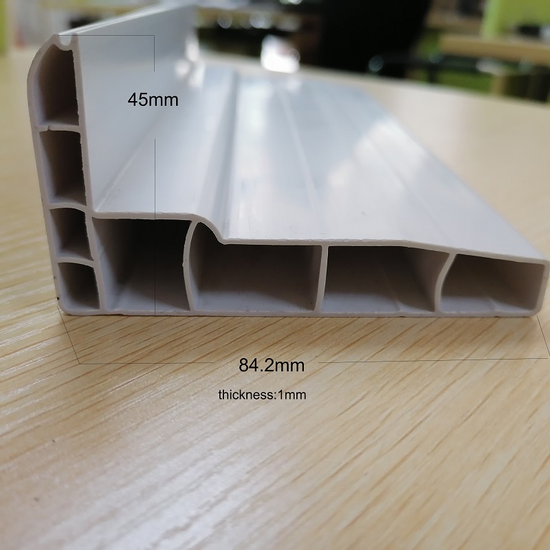 Perfil de ventilación de PVC perfil de PVC personalizado de sección hueca de plástico para sistema de ventilación