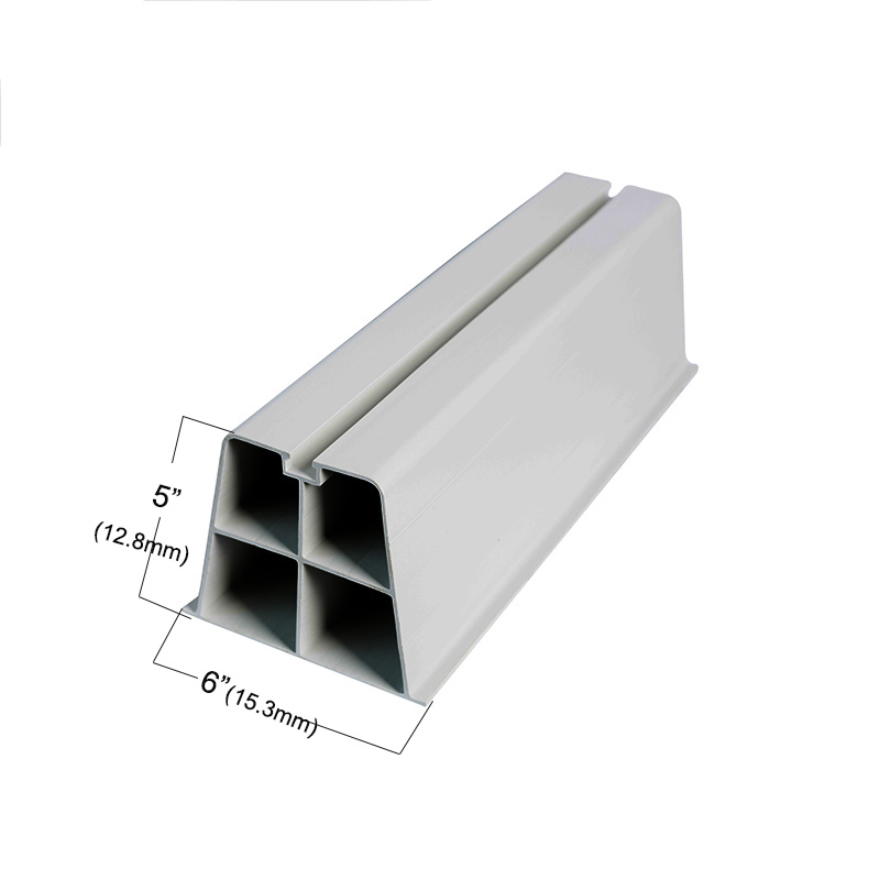 Perfil de extrusión de plástico de PVC anti-UV para base de aire acondicionado Soporte de CA para soporte de suelo y suelo